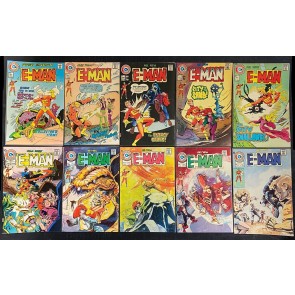E-Man (1973) #'s 1 2 3 4 5 6 7 8 9 10 Complete FN/VF Lot Charlton Comics