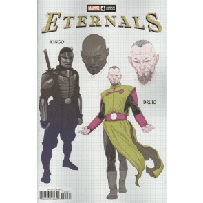Eternals (2021) #4 VF/NM Design Variant Cover (Kingo/Druig) Variant Cover