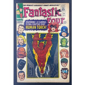 Fantastic Four (1961) #54 GD/VG (3.0) Jack Kirby 1st App Prester John