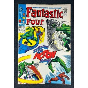 Fantastic Four (1961) #71 FN+ (6.5) Mad Thinker Jack Kirby Battle Cover & Art