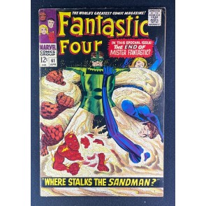 Fantastic Four (1961) #61 VG/FN (5.0) Sandman Battle Cover Jack Kirby