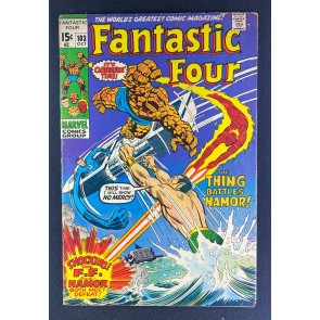 Fantastic Four (1961) #103 VG+ (4.5) John Romita Sub-Mariner Battle Cover