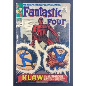 Fantastic Four (1961) #56 FN+ (6.5) Jack Kirby Klaw App