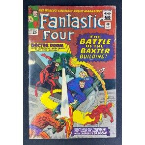 Fantastic Four (1961) #40 GD/VG (3.0) Daredevil Doctor Doom Jack Kirby