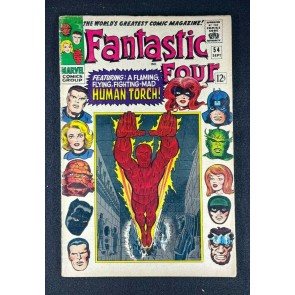 Fantastic Four (1961) #54 VG (4.0) Black Panther Inhumans App 1st App Evil Eye
