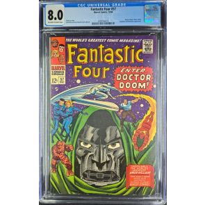 FANTASTIC FOUR #57 (1966) CGC 8.0 OWW CLASSIC DR. DOOM KIRBY COVER 4300556016|