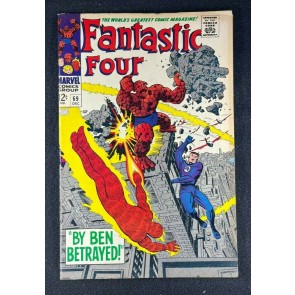 Fantastic Four (1961) #69 FN+ (6.5) Mad Thinker Jack Kirby Cover & Art