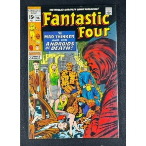 Fantastic Four (1961) #96 FN+ (6.5) Mad Thinker Jack Kirby Cover and Art