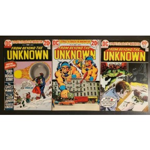 From Beyond the Unknown lot of 3, #21, 22, 24 (1973) higher grades 6.5/7.5 kg