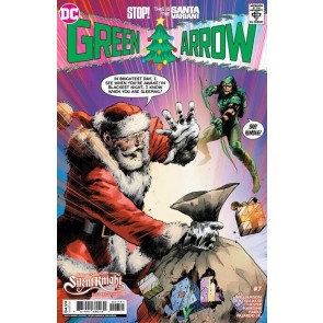 Green Arrow (2023) #7 NM Trevor Hairsine Santa Cardstock Variant Cover