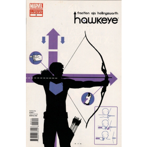 Hawkeye (2012) #2 NM 5th Printing Variant Cover 1st Clint Kate Bishop Team Up