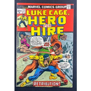 Hero For Hire (1972) #14 FN+ (6.5) Mark Jeweler Luke Cage