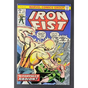 Iron Fist (1975) #4 NM- (9.2) Radion Battle Cover Gil Kane John Byrne Art