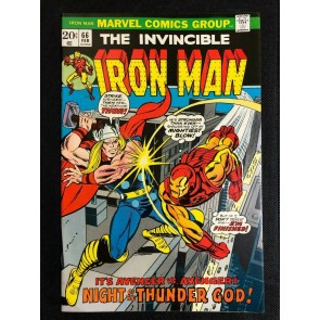 Iron Man (1968) #66 FN+ (6.5) Gil Kane Thor Battle Cover