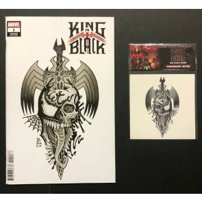 King In Black (2021) #1 VF+ Tattoo Variant + Temporary Tattoo + Spotlight Lot