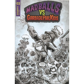 Madballs Vs. Garbage Pail Kids (2022) #3 VF/NM Cover D Crosby B&W Variant