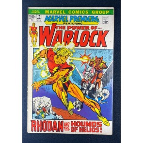 Marvel Premiere (1972) #2 VG/FN (5.0) Warlock Gil Kane Cover