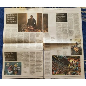 New York Times Arts & Leisure 4/25/21 Black comic book hero feature article|