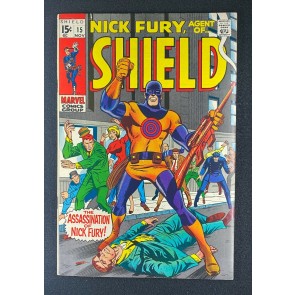 Nick Fury, Agent of SHIELD (1968) #15 VF+ (8.5) 1st App & Death Bulls-Eye