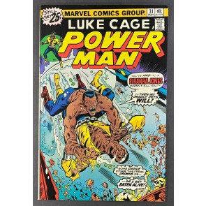 Power Man (1974) #31 NM (9.4) Luke Cage Piranha Jones Battle Cover Rich Buckler