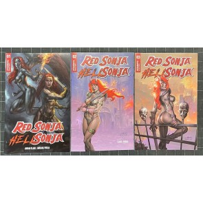 Red Sonja / Hell Sonja (2022) #'s 1 2 3 NM Lot Lucio Parrillo Joe Linsner Cover