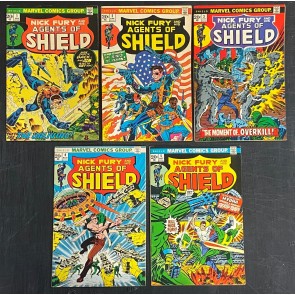 SHIELD (1973) #'s 1 2 3 4 5 Complete VF- or Better Lot Nick Fury