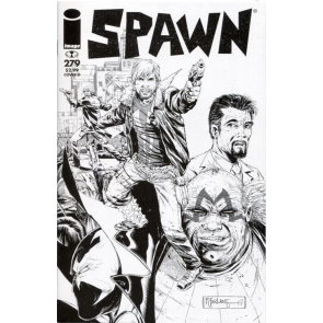 Spawn (1992) #279 NM McFarlane Walking Dead Black and White Variant Cover Image