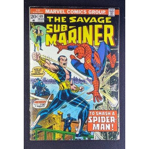 Sub-Mariner (1968) #69 GD (2.0) John Romita Sr Spider-Man Battle Cover