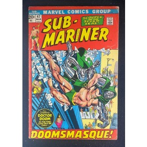 Sub-Mariner (1968) #47 VG (4.0) Namor Doctor Doom Battle Cover