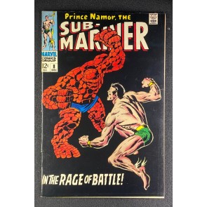 Sub-Mariner (1968) #8 VF- (7.5) Thing Battle Cover John Buscema