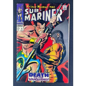 Sub-Mariner (1968) #6 FN+ (6.5) Tiger Shark Battle John Buscema Cover & Art