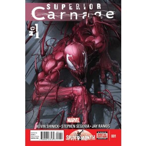 Superior Carnage (2013) #1 of 5 NM Clayton Crain Cover Spider-Man