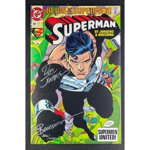 Superman (1987) #81 NM Signed Brett Breeding 306/10000