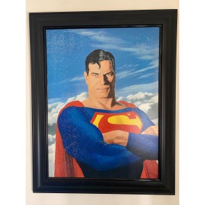 Superman Portrait by Alex Ross Deluxe Giclee on Canvas #216/250 w/ COA 2001 WB