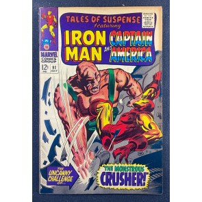 Tales of Suspense (1959) #91 FN/VF (7.0) Gene Colan 1st App The Crusher Iron Man