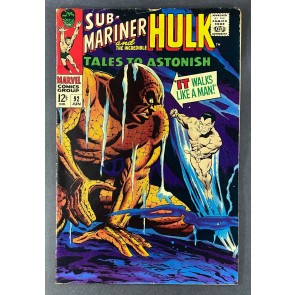 Tales To Astonish (1959) #92 VG (4.0) Silver Surfer App 1st It, the Silent One