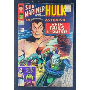 Tales to Astonish (1959) #74 VG+ (4.5) Sub-Mariner Hulk Gene Colan Cover and Art
