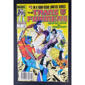 Transformers (1984) #2 FN+ (6.5) Newsstand Edition 2nd Optimus Prime Megatron