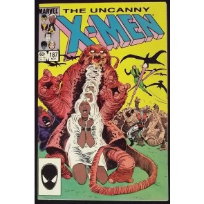 UNCANNY X-MEN #187 VF+ JOHN ROMITA JR ART