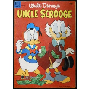 UNCLE SCROOGE #'s 4 & 5 WALT DISNEY DELL COMICS 1954 EARLY LOT