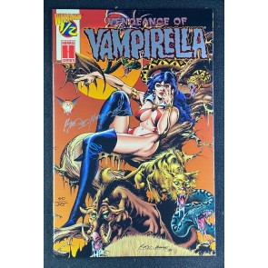 Vengeance of Vampirella (1995) #1/2 NM- Wizard Platinum Signed DF Nebres #40/325