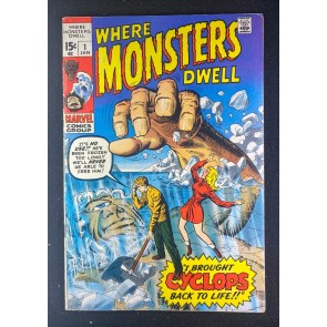 Where Monsters Dwell (1970) #1 FN+ (6.5) Jack Kirby Steve Ditko