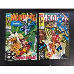 Wolverine (1988) #'s 41 & 42 VF/NM Lot of 2 Ft. Cable & Sabretooth
