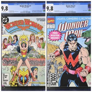 WONDER WOMAN (1987) WONDER MAN (1991) DC MARVEL SET LOT OF 2 CGC 9.8 WP NM/M |