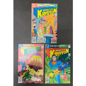 World of Krypton (1979) #'s 1 2 3 Complete VF (8.0) Lot Superman Howard Chaykin