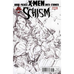 X-MEN: SCHISM (2011) #1 OF 5 VF+ - VF/NM 3RD PRINTING SKETCH COVER