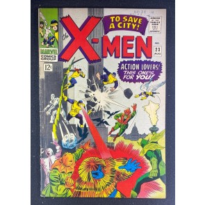 X-Men (1963) #23 FN- (5.5) Count Nefaria Eel Unicorn Porcupine Scarecrow