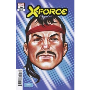 X-Force (2019) #50 NM Bishop Mark Brooks Headshot Variant Cover
