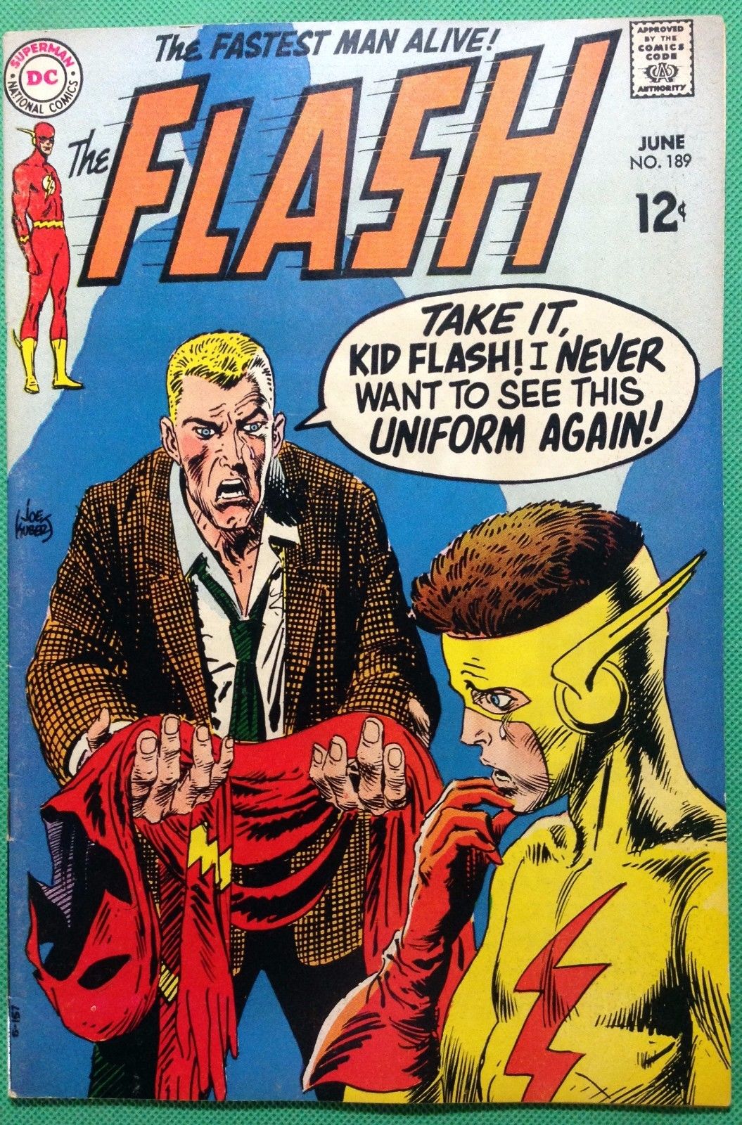 Flash 1959 189 Fn Vf 7 0 Kid Flash Kubert Cover