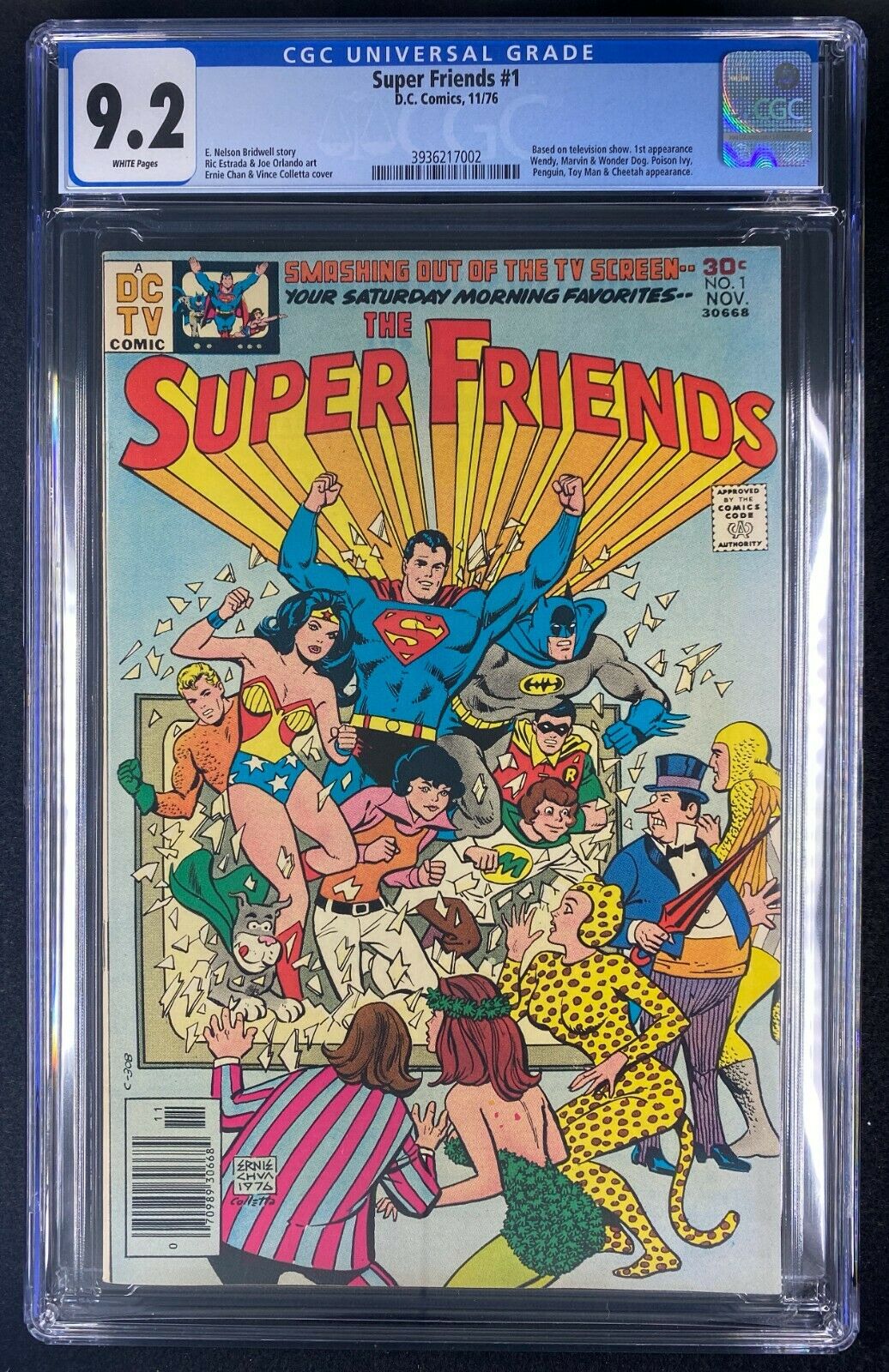 The Super Friends 1976 1 Cgc 92 1st Wendy Marvin And Wonder Dog